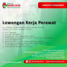 Ada perusahaan yang sedang membuka kesempatan lowongan kerja di daerah bekasi, operator, staf administrasi, perawat gigi dan banyak lagi melalui indeed.com. Lowongan Kerja Rumah Sakit Ridhoka Salma Cikarang