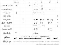 Font with heart tail dafont. Fonts With Tails Glyphs Cheat Sheet Cricut Fonts Lettering Fonts Glyphs