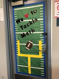 That means it is time to decorate the front door and. Math Football Math Classroom Decorations Door Decorations Classroom Math Door Decorations