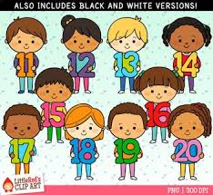 Black And White Kids Hug Clipart Number Kids 11 20 Clip Art Clip Art Art Numbers For Kids