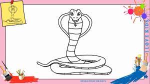 comment dessiner un serpent facilement etape par youtube coloriage c&#x00027;est moi fanion
