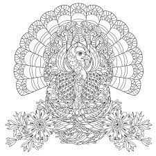 Color in this cute turkey coloring page after the thanksgiving dinner table is set. Hard Thanksgiving Coloring Pages For Kids Drawing With Crayons