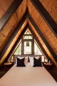 Attic Ideas Find Inspiration For Bedroom Ideas Storage Rooms Master Diy To Add To Your Home Small Attic Bedro A Frame House A Frame Cabin House In The Woods