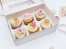 For an example of an assembled cupcake box, the first one i posted is here. Pink And Gold Cupcakes Box The Cakery Leamington The Cakery Leamington Spa