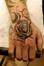 Rose Tattoo By Leroyseb On Deviantart Rose Tattoos For Men Rose Tattoos Rose Tattoo