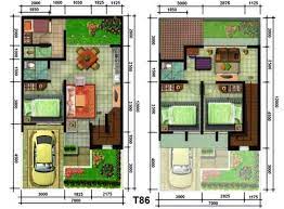 Denah rumah minimalis type 36 untuk 1 lantai dengan ruang tamu dan ruang keluarga terpisah dan taman belakang cukup lebar. 5 Desain Rumah Minimalis Type 36 Terbaru 2020