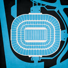 800 s mint st, charlotte, nc 28202. Bank Of America Stadium Map Art The Map Shop