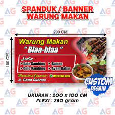 Maybe you would like to learn more about one of these? Spanduk Banner Warung Makanan Minuman 200x100 Cm Shopee Indonesia