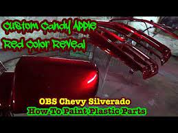 Spraying A Custom Candy Apple Red Paint