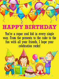 Happy Birthday Quotes For Kids Boy To A Super Kid Happy Birthday Wishes Card Birthday Greeting Cards By Davia Birthday Wishes For Kids Birthday Wishes Cards Happy Birthday Kids