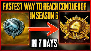 Pubg mobile how to get conqueror. The Fastest Way To Reach Conqueror In A Week Time Pubg Mobile Push Rank In Conqueror In Pubg Youtube