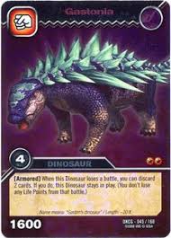 Gastonia is a genus of herbivorous ankylosaurian dinosaur from the early cretaceous of north america, around 125 million years ago. Game Card Gastonia Dinosaur King Tcg Series 1 Base Set Col Dki S1bs En045