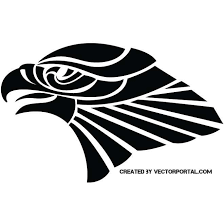 Birds Of Prey Logo Vector Falcon S Head Vector Black Silhouette Skull Stencil Eagle Tattoos Vector Art