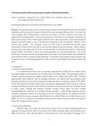 Here's how to get down safely at speed. Pdf A Parametric Study Of Golf Car And Personal Transport Vehicle Braking Stability And Their Deficiencies