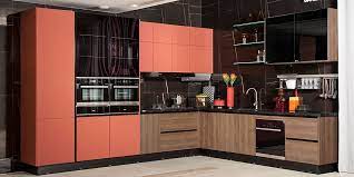Cooks love this basic layout, as it reduces the walking time between kitchen stations. Modern L Shaped Kitchen Cabinet With Pvc Finish Plcc19112
