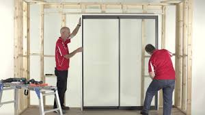 How to install a sliding pocket door. How To Install An A L Sliding Door 2 Panel Youtube