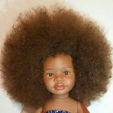 Doll hair natural ginger goatskin angora mohair locks perfect doll hair handdyed. Afro Natural Hair Doll Natural Hair Doll Black Baby Dolls Natural Hair Styles