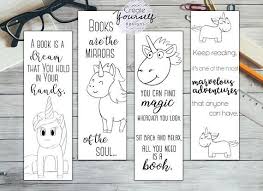 It's pretty safe to say you guys love coloring! Printable Unicorn Bookmark Set Coloring Bookmark Coloring Etsy Coloring Bookmarks Unicorn Printables Unicorn Bookmark