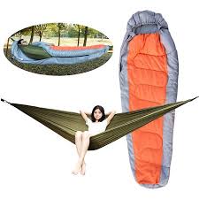 That's not to say that you can't use a synthetic camping blanket, a wool or fleece blanket, or a sleeping bag. Muti Functional Detachable Hammock Sleeping Bag With Hat For Camping Travelling Hiking Walmart Canada