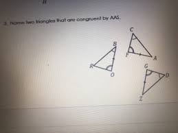 2 right triangles are connected at one side. Answered Congruent By Aas Name Two Triangles Bartleby
