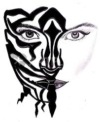 Click image for bigger version. Zebra Face Drawing Art Prints And Posters By Laura Seed Artflakes Com