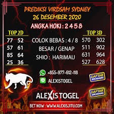 Prediksi Togel Sydney Hari Ini Sabtu 26 Desember 2020 Hoki Sydney November