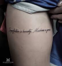 Maybe you would like to learn more about one of these? Strength Thigh Tattoos Quotes Novocom Top