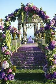 Wowza Wedding Aisle Outdoor Wedding Ceremony Decorations Outdoor Purple Wedding Ceremony