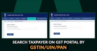 How To Search Taxpayer By Gstin Uin Pan On Gst Portal Sag Infotech