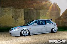 The fifth generation of the honda civic was made from 1991 to 1995. Stanced Honda Civic Ek Fast Car