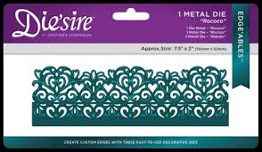 We will be talking about stamps and dies. Crafters Companion Diesire Edgeables Die Rococo Craftydevilspapercraft Co Uk