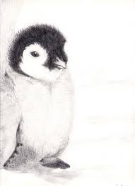 Drawing cartoon penguin step by step images stock photos vectors. Baby Penguin Drawing By Pathoftheawesomepie Deviantart Com On Deviantart Penguin Drawing Drawings Animal Sketches