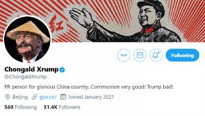 Last night, illustrator molly tl;dr: Trump Sneaks Back On Twitter By Disguising Self As Pr Rep For Chinese Communist Party The Babylon Bee