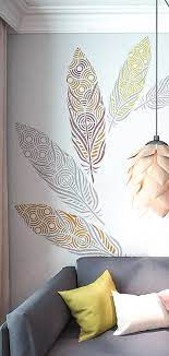 Check spelling or type a new query. Feather Wall Painting Stencils Large Feather Wall Art Stencils Stencil Wall Art Feather Wall Feather Wall Art