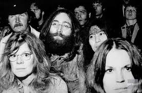 Saturday 30 August 1969. Isle of Wight Festival. Tom with John Lennon (The  Beatles) & Yoko Ono to see Bob Dylan. Photo via Beatles Daily. The Story:  http://bit.ly/2ogtWLk