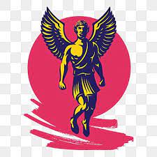 Guardian Angel Mascot Logo Template Abstract Amazing Angel Png And Vector With Transparent Background For Free Download Modelos De Logotipo Anjos Obras De Arte