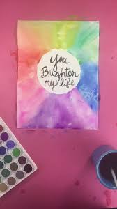 How To Watercolor Rainbow Art The Easy Way Darbystar Swelldesigner Video Watercolor Art Diy Rainbow Art Art Diy