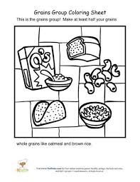 Dogs love to chew on bones, run and fetch balls, and find more time to play! Color Page From The Grains Food Group Grain Foods Coloring Sheets