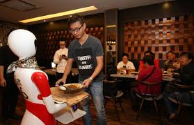 A kopitiam or kopi tiam is a traditional coffee shop mostly found in indonesia, malaysia, singapore, brunei and southern thailand patronised for meals and beverages. Ipoh S Nam Heong Restaurant Has Hired And Trained 6 Robot Waitresses To Serve Customers