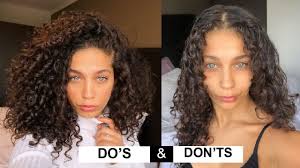 Cutting your curly hair in layers makes unmanageable, dry this layered curly hair style is a longer version from devabob that looks like a long curly bob. How To Style Your Curls With No Product Product Free Curly Hair Routine For Max Definition Youtube