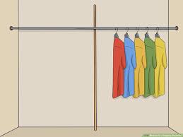 How to build a closet shelf and pole rod installation. 3 Ways To Fix A Sagging Closet Rod Wikihow
