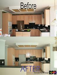 Wallpaper Removed Above Cabinets And In Refrigerator Nook Kitchen Is Opened Up And Brighter Now Reno Above Kitchen Cabinets Kitchen Cabinets Kitchen Remodel