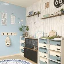 部屋全体 ホワイティカラーズ カインズ カラボリメイク 黒板塗料 などのインテリア実例 2017 04 26 16 24 53 roomclip ルームクリップ 収納 アイデア 収納 スクエア ボックス