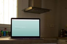 Download Laptop Mockup In Kitchen For Free Mockup Laptop Free Psd Files