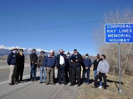 Dedication of "Corporal Ray Lines Memorial Highway"