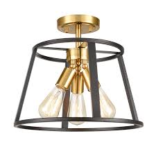 We did not find results for: Brass Black Modern Semi Flush Mount Ceiling Fixture 3 Lights Claxy