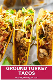 Juicy Ground Turkey Tacos Recipe Ground Turkey Tacos Turkey Tacos Quick Meals To Make