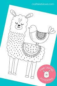 More 100 coloring pages from animal coloring pages category. Free Printable Llama Coloring Pages Crafts Kids Love