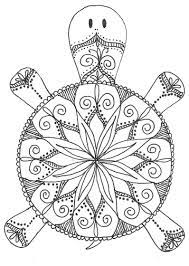 12 turtle mandalas unique coloring pages. Printable Mandala Turtle Coloring Pages Novocom Top