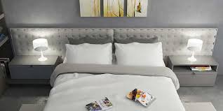 A nightstand is more than just piece of furniture to place your alarm clock or glass of water. Modern Gray Lacquer Small Nightstand Plct17002 055 Bb Furnishings